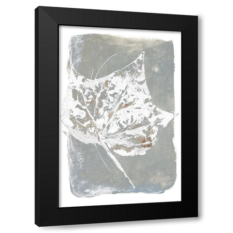 Spring Leaves II Black Modern Wood Framed Art Print with Double Matting by Pinto, Patricia
