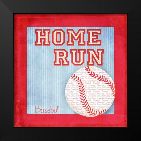 Sports Fan I Black Modern Wood Framed Art Print by Metz, Andi