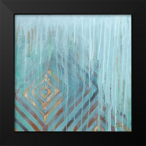 Lluvia Black Modern Wood Framed Art Print by Pinto, Patricia