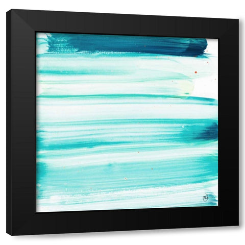 Blue Color Study I Black Modern Wood Framed Art Print by Papa, Kat