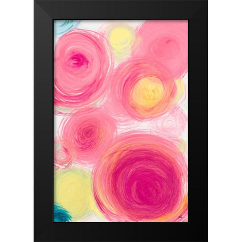 Contempo III Black Modern Wood Framed Art Print by Papa, Kat