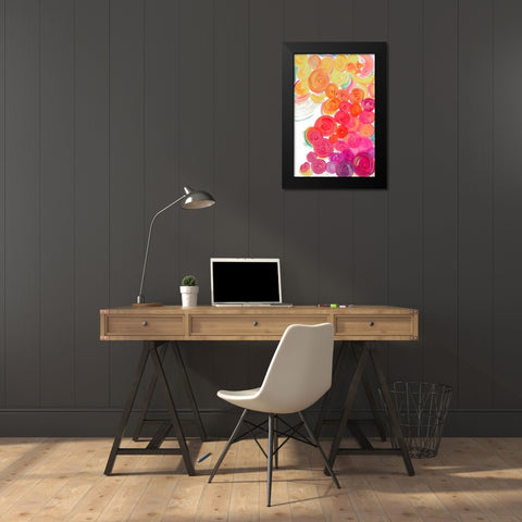 Dot Garden I Black Modern Wood Framed Art Print by Papa, Kat