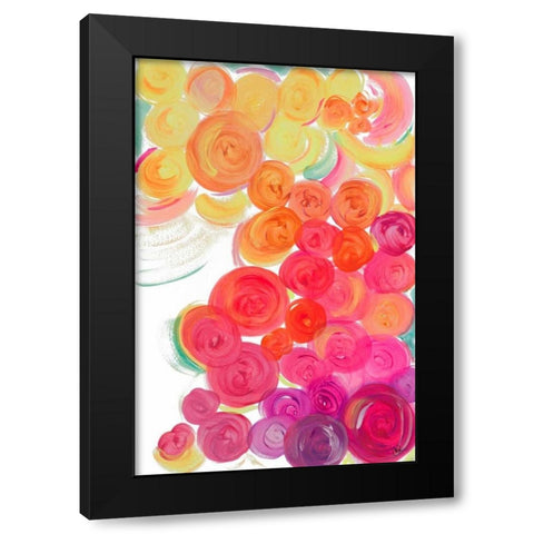 Dot Garden I Black Modern Wood Framed Art Print by Papa, Kat