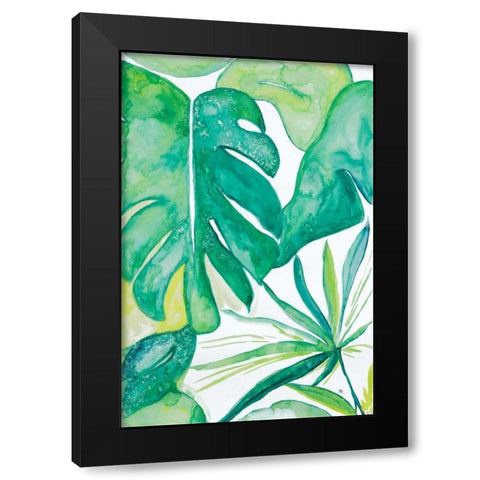 Plant Party I Black Modern Wood Framed Art Print by Papa, Kat