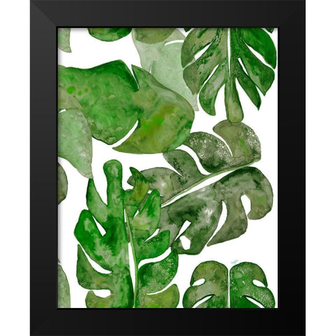 Watercolor Party I Black Modern Wood Framed Art Print by James, Nola