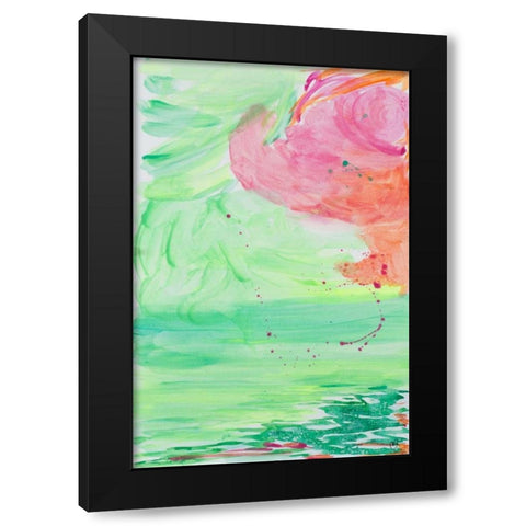 Contempo II Black Modern Wood Framed Art Print with Double Matting by Papa, Kat