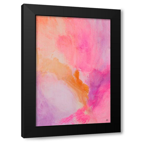 Contempo III Black Modern Wood Framed Art Print by Papa, Kat