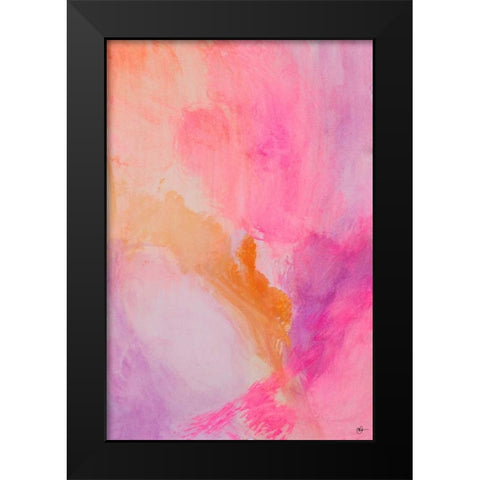 Contempo III Black Modern Wood Framed Art Print by Papa, Kat