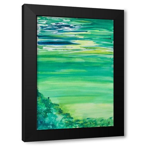 Colour Study II Black Modern Wood Framed Art Print by Papa, Kat
