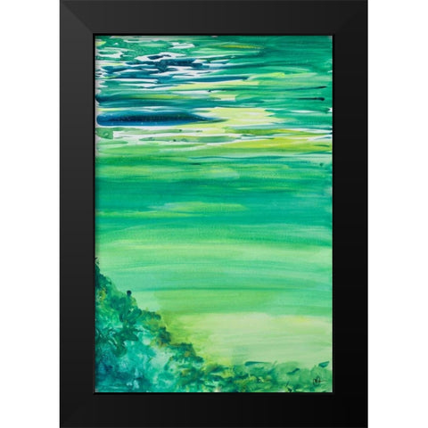 Colour Study II Black Modern Wood Framed Art Print by Papa, Kat