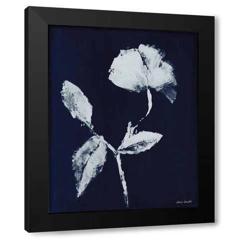 Floral Whisper In The Dark I Black Modern Wood Framed Art Print by Loreth, Lanie