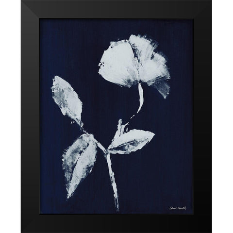 Floral Whisper In The Dark I Black Modern Wood Framed Art Print by Loreth, Lanie