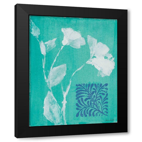 Floral Whisper II Black Modern Wood Framed Art Print by Loreth, Lanie