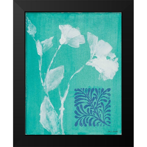 Floral Whisper II Black Modern Wood Framed Art Print by Loreth, Lanie