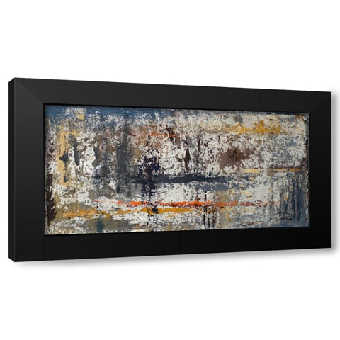 Rusted Black Modern Wood Framed Art Print by Pinto, Patricia