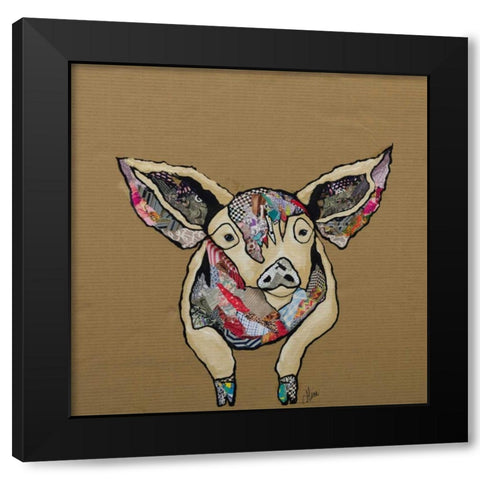 Farm Collage I Black Modern Wood Framed Art Print with Double Matting by Ritter, Gina