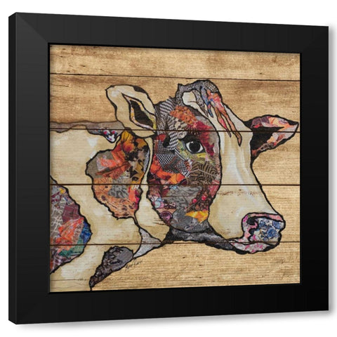 Farm Collage On Wood II Black Modern Wood Framed Art Print by Ritter, Gina