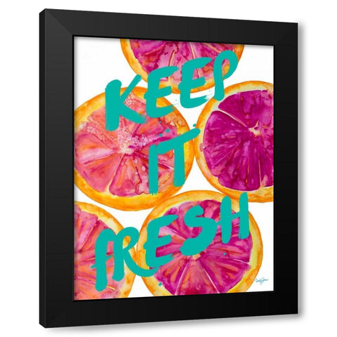 Fresh and Sweet I Black Modern Wood Framed Art Print by James, Nola