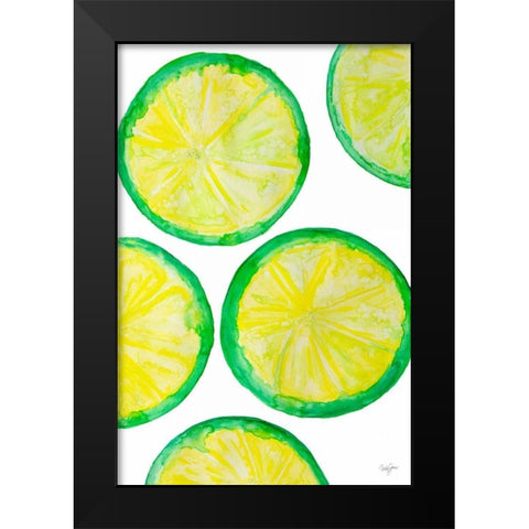 Fruit Punch II Black Modern Wood Framed Art Print by James, Nola