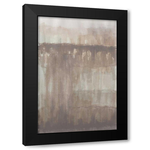 Neutral Ice Black Modern Wood Framed Art Print by Pinto, Patricia