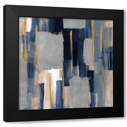 Indigo Woodlands II Black Modern Wood Framed Art Print by Loreth, Lanie