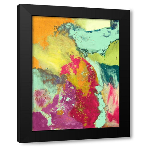 Movement Black Modern Wood Framed Art Print by Maria, Robin