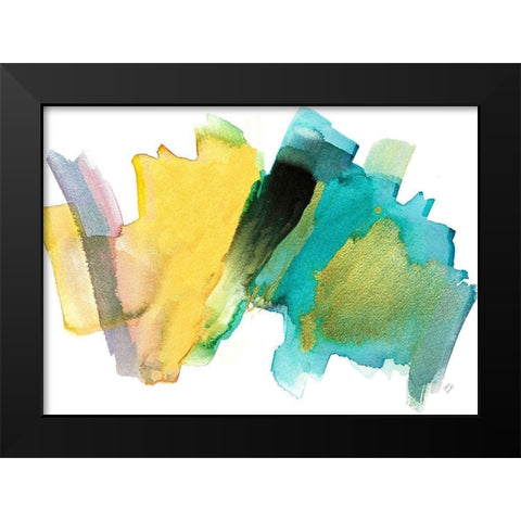 Bright Visions Black Modern Wood Framed Art Print by Loreth, Lanie