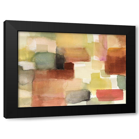 Woven Hills Black Modern Wood Framed Art Print with Double Matting by Loreth, Lanie
