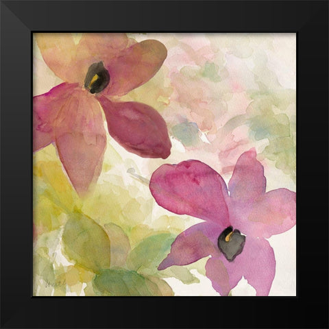 Beautiful and Peace Orchid I Black Modern Wood Framed Art Print by Loreth, Lanie