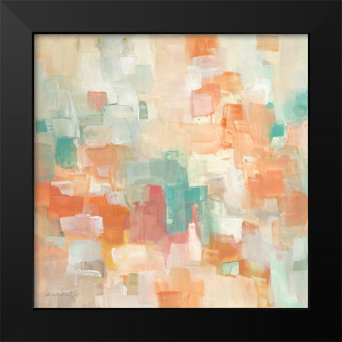 Retro City Black Modern Wood Framed Art Print by Loreth, Lanie