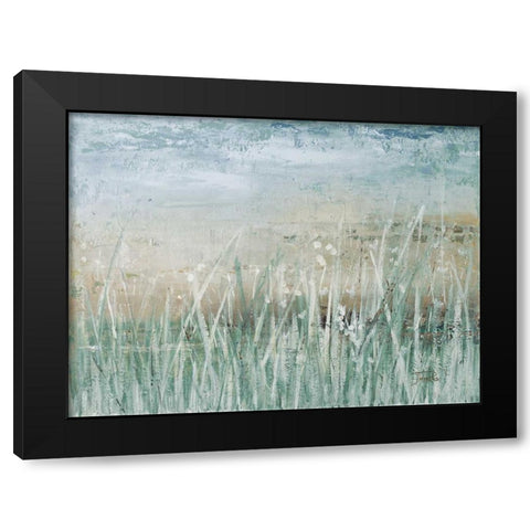 Grass Memories Black Modern Wood Framed Art Print with Double Matting by Pinto, Patricia
