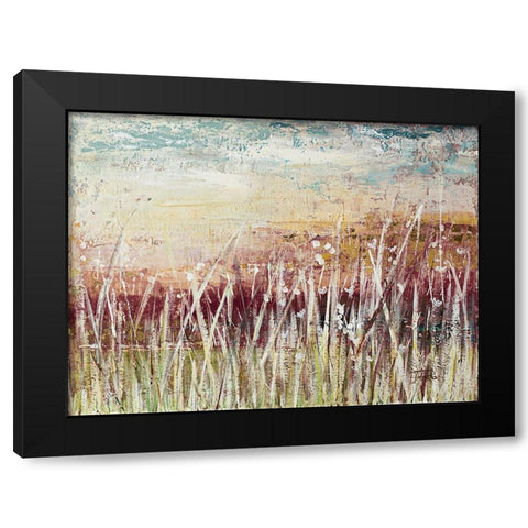 Tall Grass At Sunset Black Modern Wood Framed Art Print by Pinto, Patricia