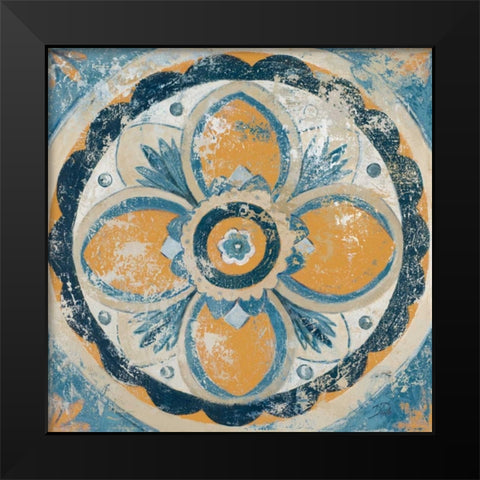 Bright Portugese Hue Black Modern Wood Framed Art Print by Pinto, Patricia