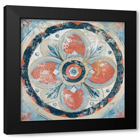 Old Portugese Hue Black Modern Wood Framed Art Print with Double Matting by Pinto, Patricia