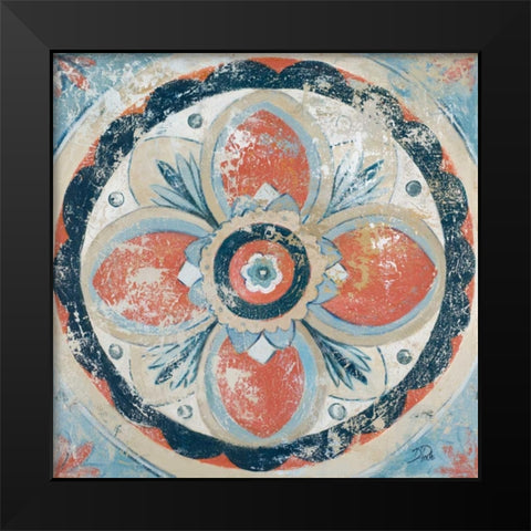 Old Portugese Hue Black Modern Wood Framed Art Print by Pinto, Patricia