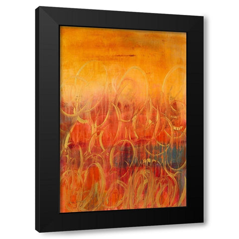Retrospective I Black Modern Wood Framed Art Print by Loreth, Lanie