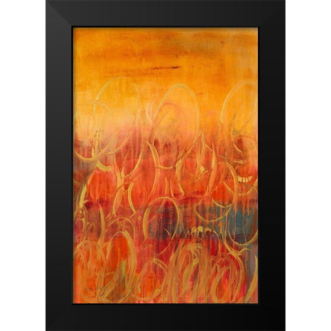 Retrospective I Black Modern Wood Framed Art Print by Loreth, Lanie