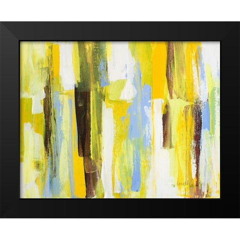 Garden Abstract I Black Modern Wood Framed Art Print by Loreth, Lanie