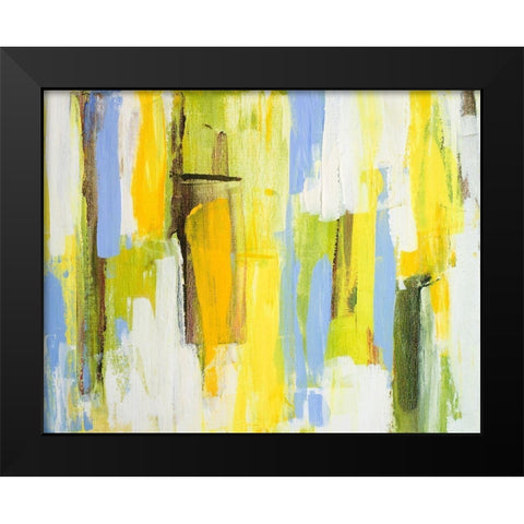 Garden Abstract II Black Modern Wood Framed Art Print by Loreth, Lanie