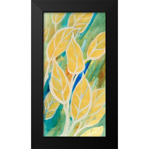 Swaying Leaves I Black Modern Wood Framed Art Print by Loreth, Lanie
