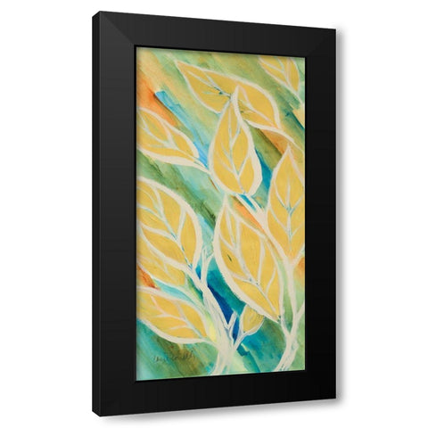 Swaying Leaves II Black Modern Wood Framed Art Print by Loreth, Lanie