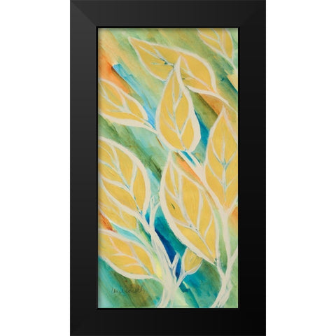 Swaying Leaves II Black Modern Wood Framed Art Print by Loreth, Lanie