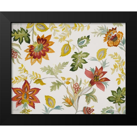 Festive Harvest Black Modern Wood Framed Art Print by Loreth, Lanie