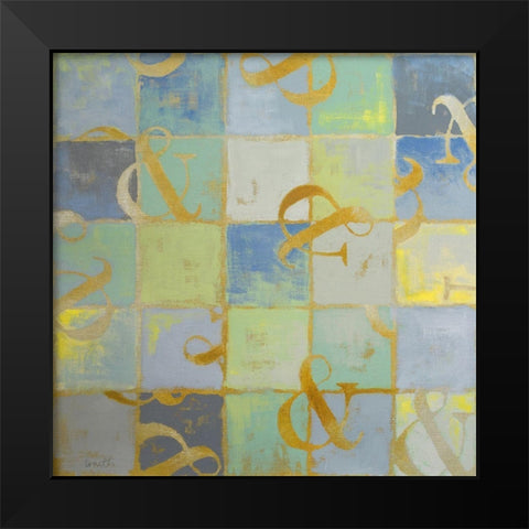 The 27th Letter Black Modern Wood Framed Art Print by Loreth, Lanie