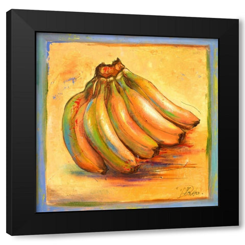 Banana I Black Modern Wood Framed Art Print with Double Matting by Pinto, Patricia