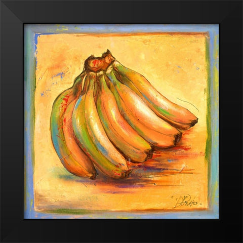 Banana I Black Modern Wood Framed Art Print by Pinto, Patricia