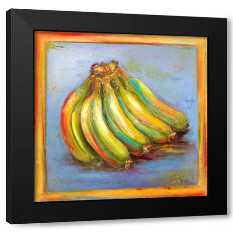 Banana II Black Modern Wood Framed Art Print with Double Matting by Pinto, Patricia