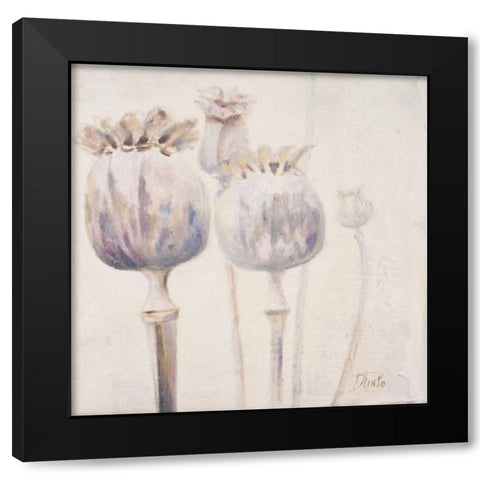Poppy Seeds II Black Modern Wood Framed Art Print by Pinto, Patricia