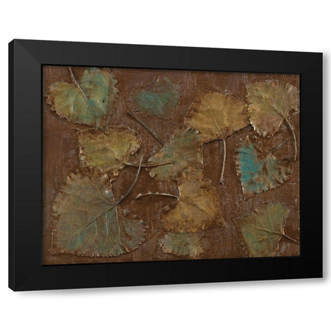 Abiquiu Leaves Black Modern Wood Framed Art Print by Loreth, Lanie