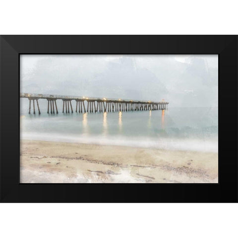 Pier of Memory Black Modern Wood Framed Art Print by Bill Carson Photography